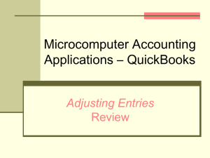 Adjusting Entries Review