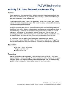 Activity 3.4 Linear Dimensions Answer Key Purpose