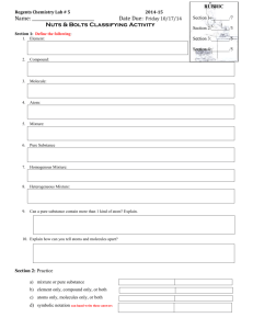 Regents Chemistry Lab # 6