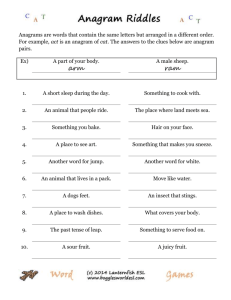 Anagrams Riddles 1