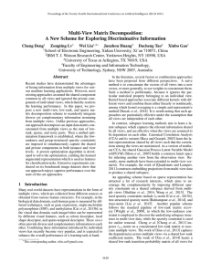 Multi-View Matrix Decomposition: A New Scheme for Exploring Discriminative Information