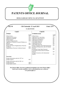 Journal 2279 - Patents Office