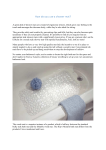How do you use a shower mat?